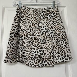 ROWA Brown leopard Mini Animal Print Ladies size Small Skirt NWOT